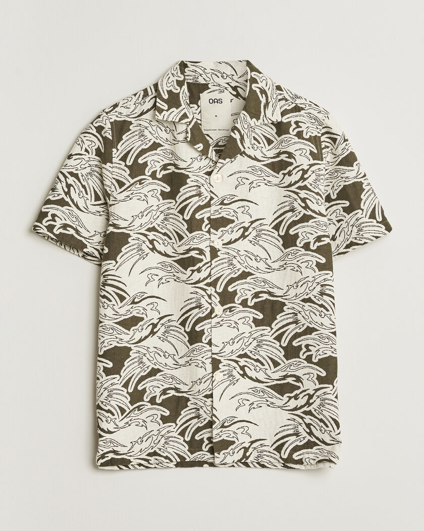 OAS Cuba Short Sleeve Shirt Rouge Ecru – Vihreä