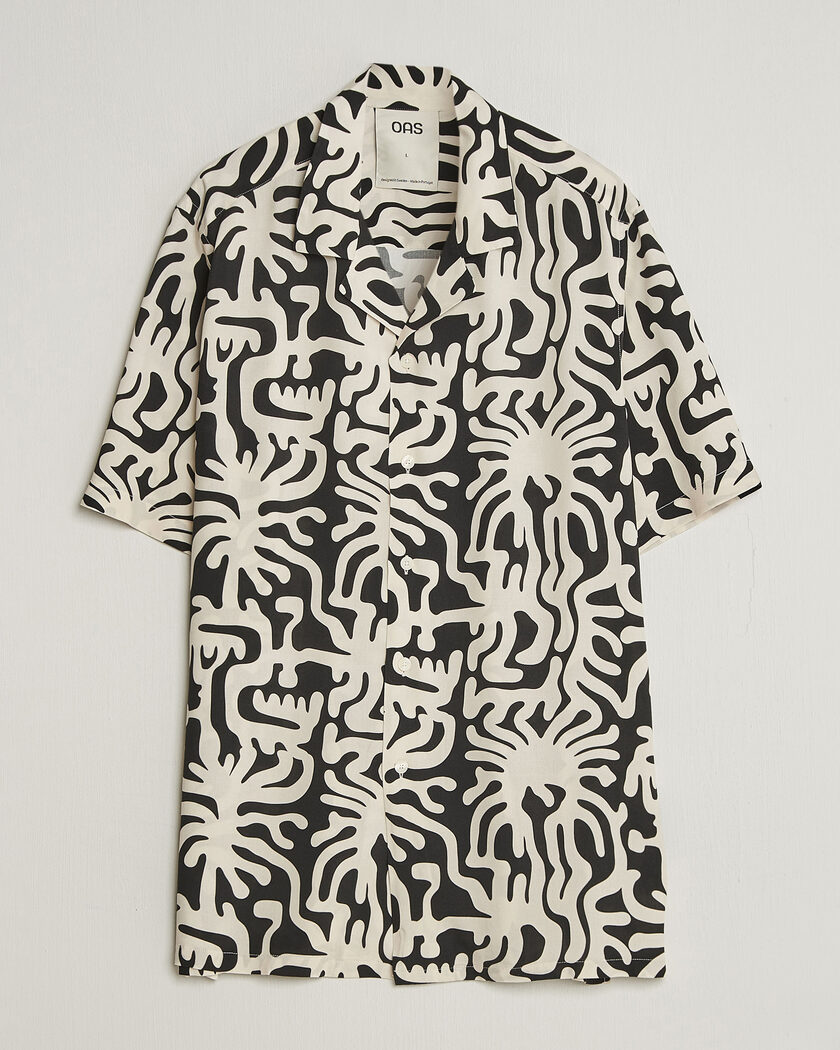 OAS Rocco Viscose Short Sleeve Shirt Loefy – Monivärinen