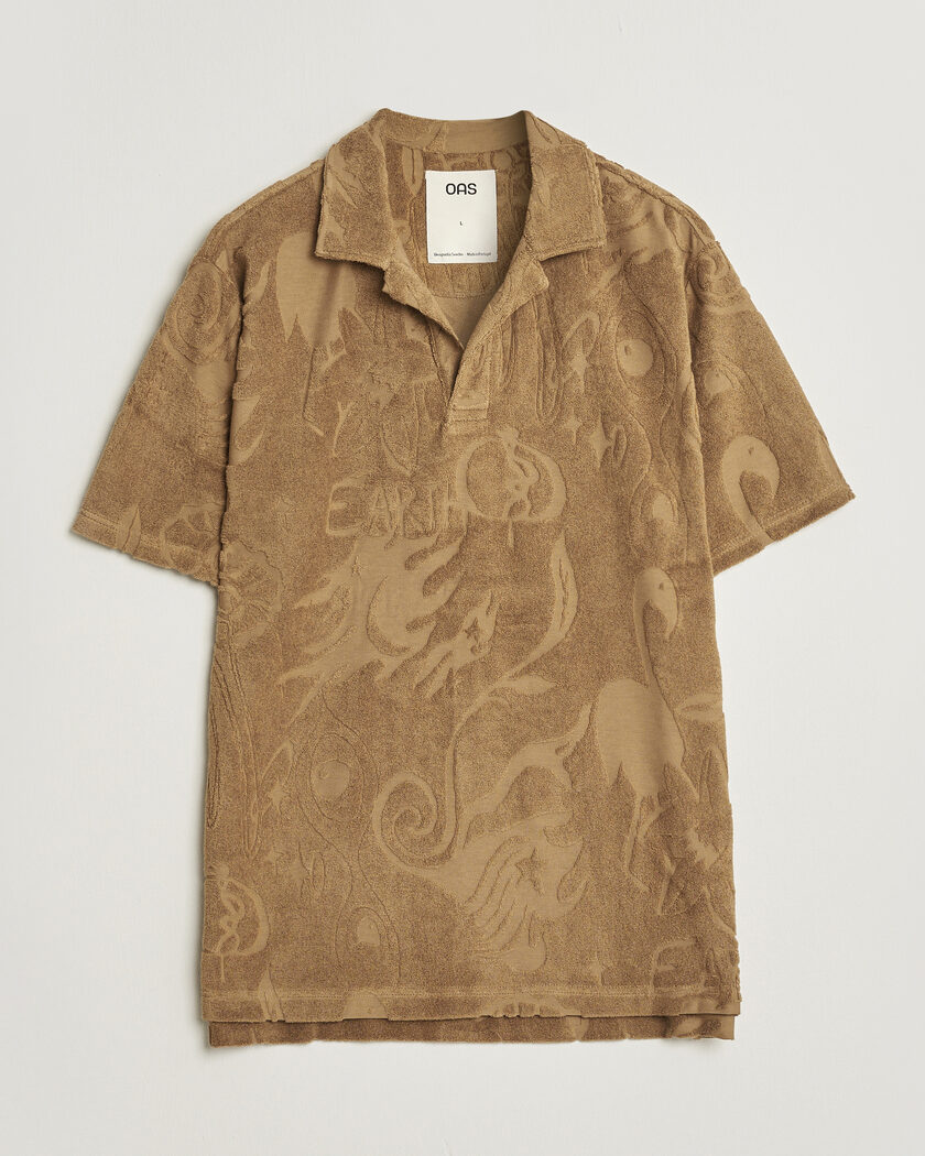 OAS Terry Polo Shirt Wendelo – Ruskea