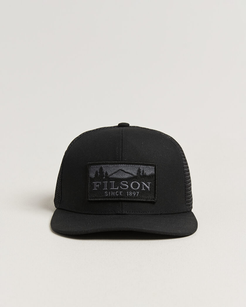Filson Scenic Waxed Logger Mesh Cap Black – Musta