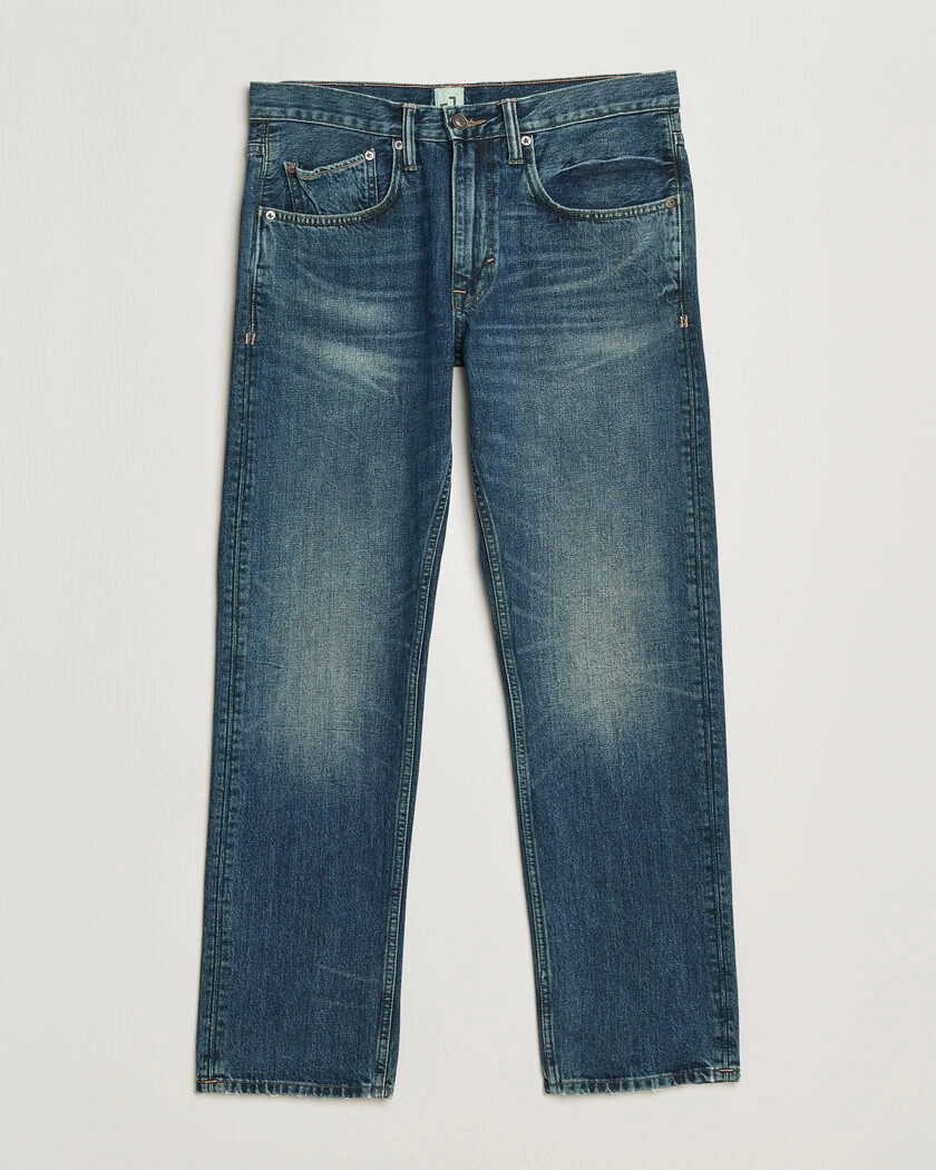 -1 Nordic Denim Regular Fit Jeans Dark Authentic – Sininen