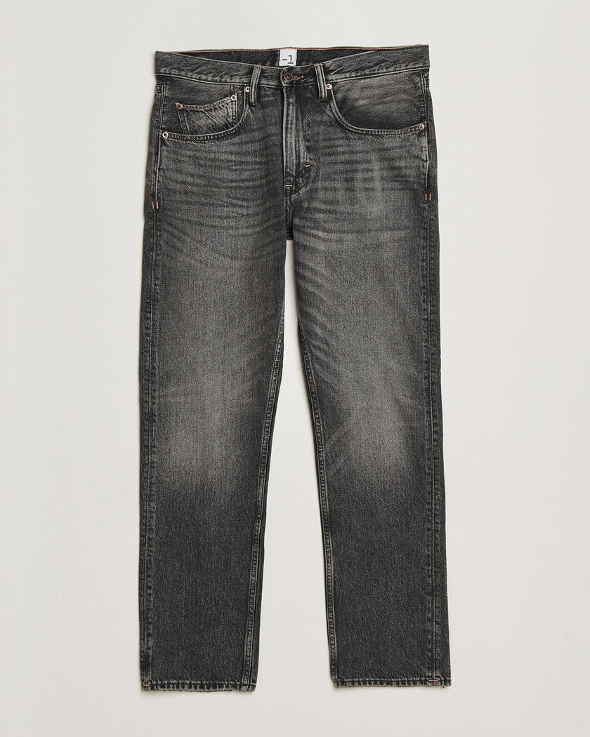 -1 Nordic Denim Regular Fit Jeans Thunderstorm Black Clean – Musta