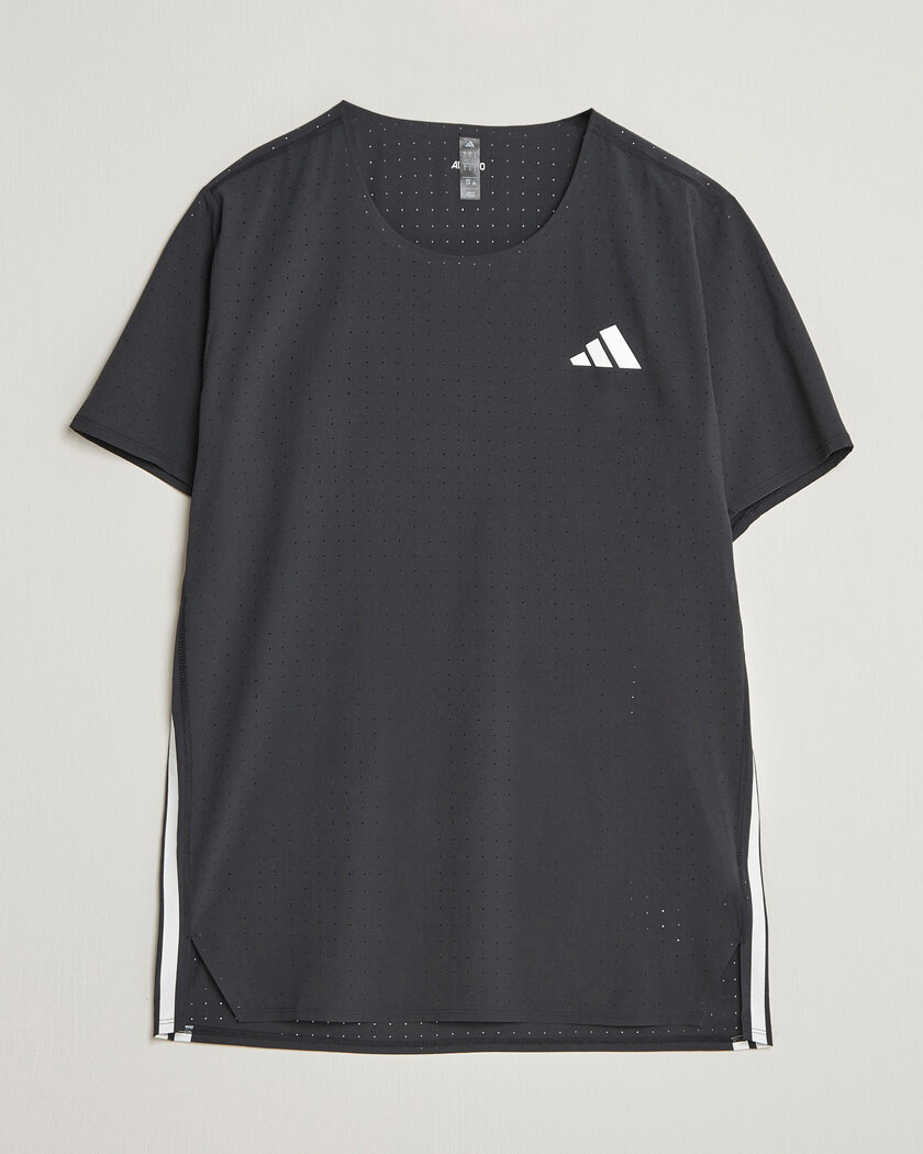 adidas Performance ADIZERO Running T-Shirt Black – Musta