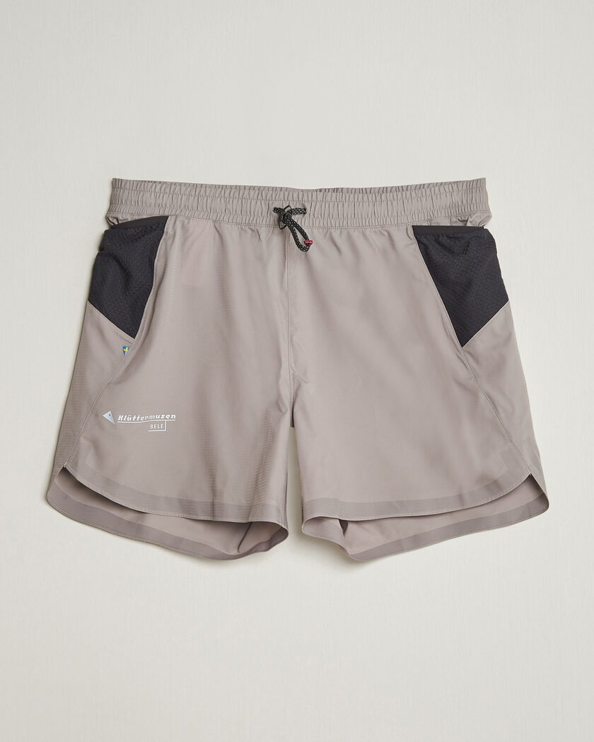 Klättermusen Bele Running Shorts Ridge Grey – Harmaa