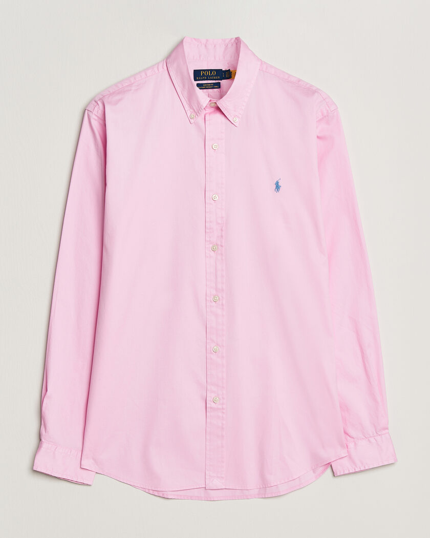 Polo Ralph Lauren Custom Fit Garment Twill Shirt Carmel Pink – Vaaleanpunainen