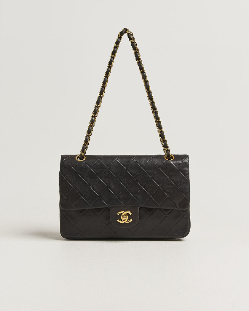 Chanel Pre-Owned Classic Medium Double Flap Bag Black – Musta