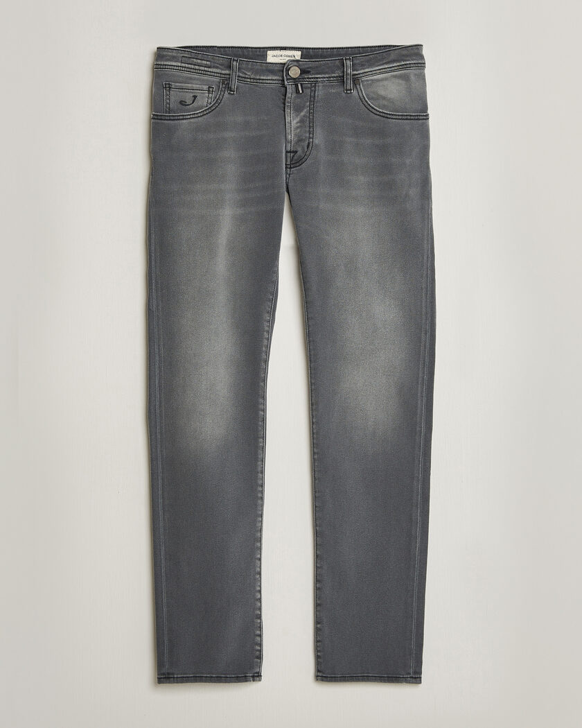 Jacob Cohën Nick Slim Fit Power Stretch Jeans Light Black Wash – Musta