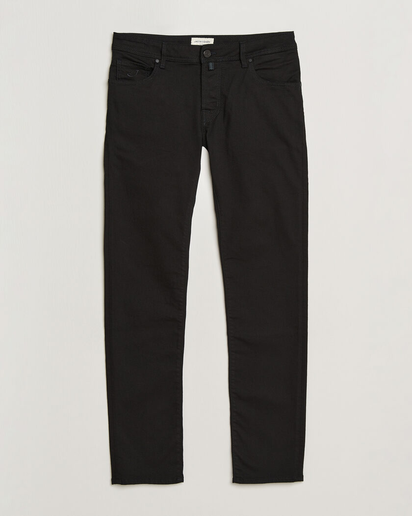 Jacob Cohën Nick Slim Fit Stretch Stay Black Jeans Rinse Wash – Musta