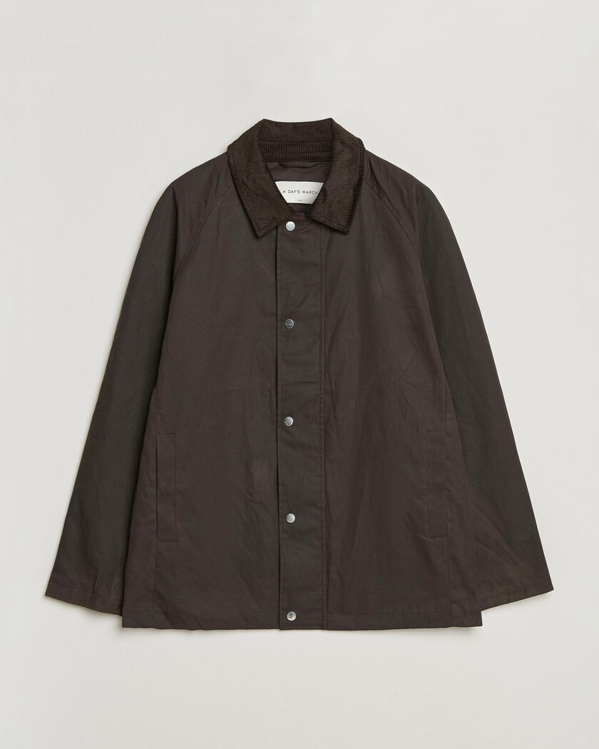 A Day's March Limestone Waxed Jacket Dark Brown – Ruskea