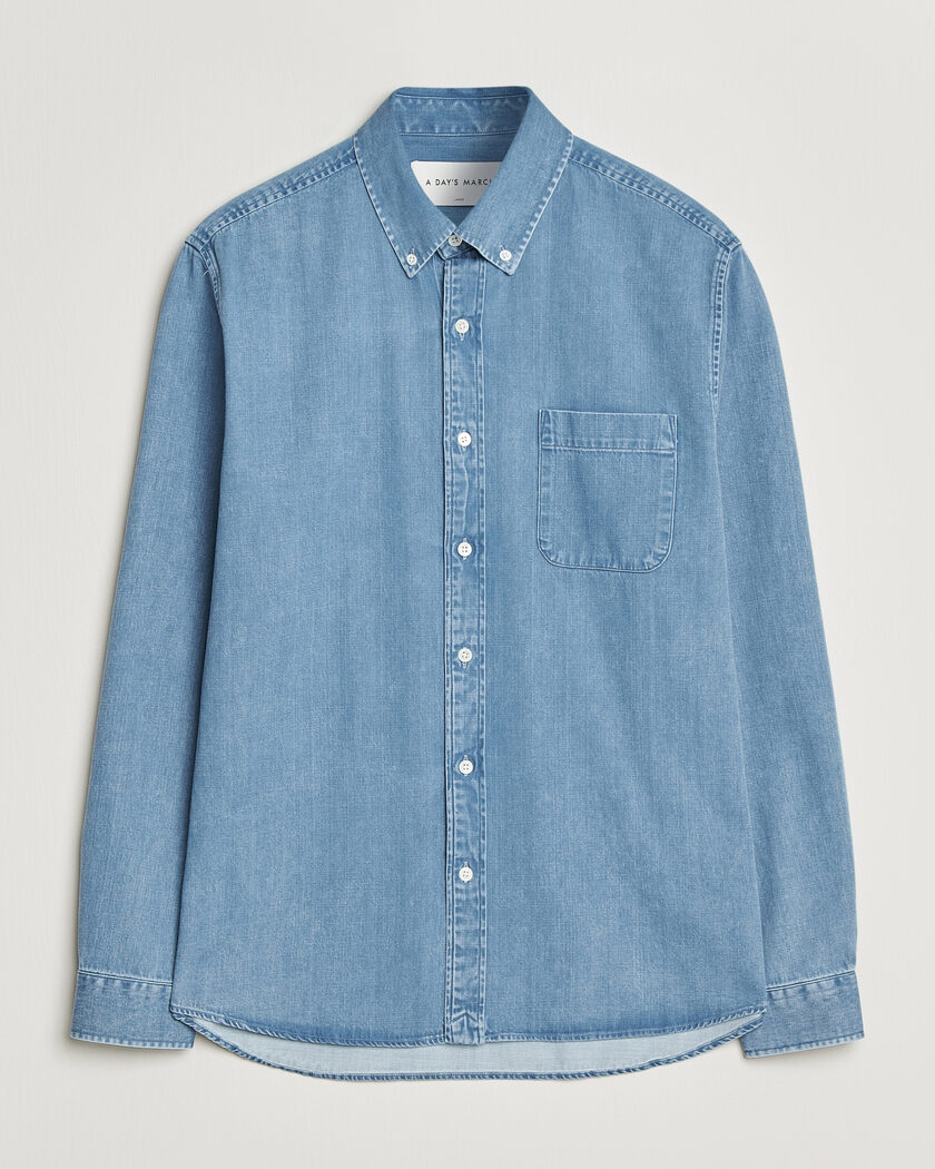 A Day's March Original Denim Shirt Light Blue – Sininen