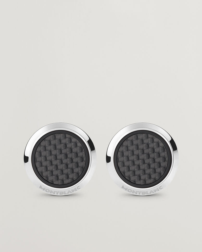 Montblanc Meisterstück Cufflinks Black Carbon – Musta