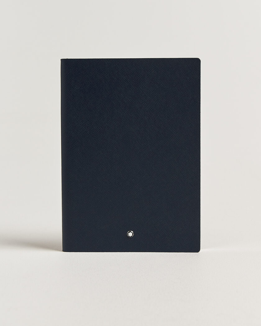 Montblanc Sartorial Leather Medium Notebook, Lined Blue – Sininen