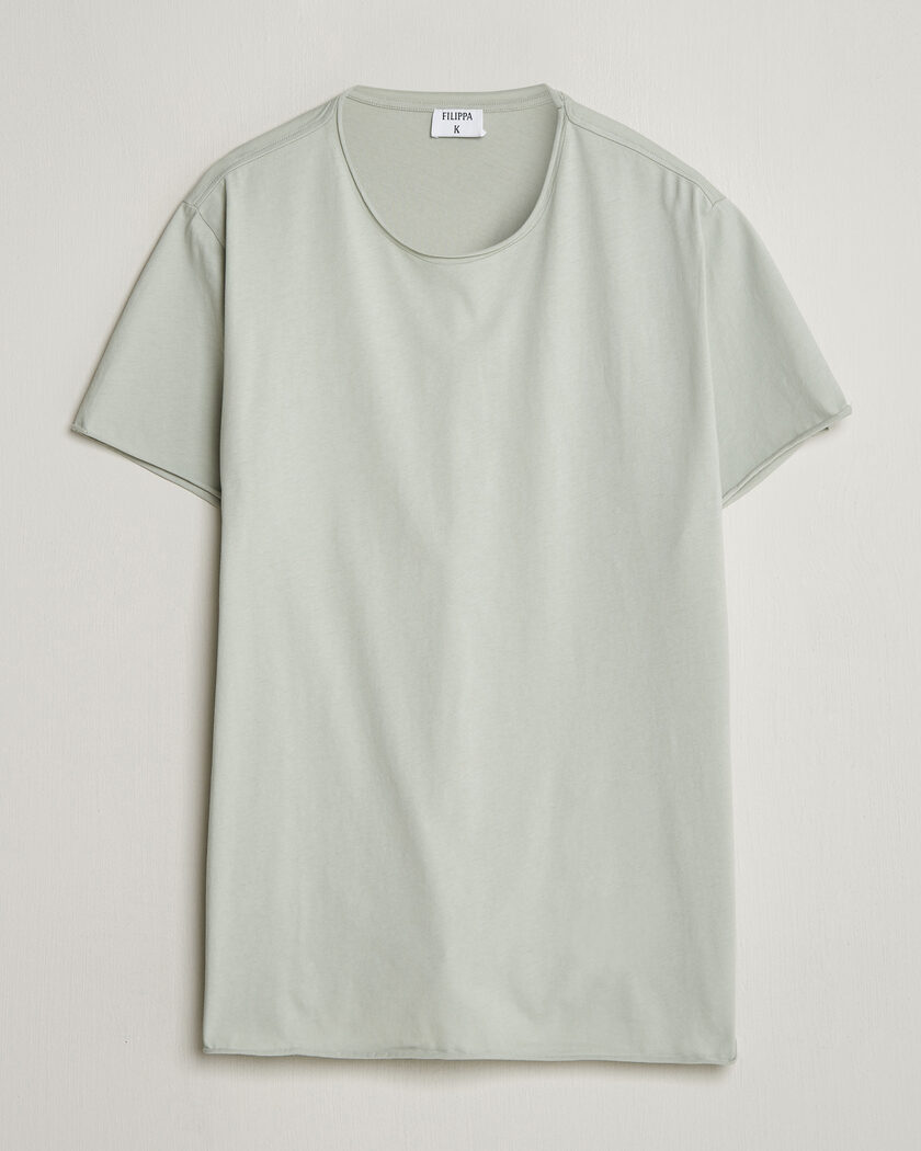 Filippa K Roll Neck Crew Neck T-Shirt Silver Grey – Harmaa