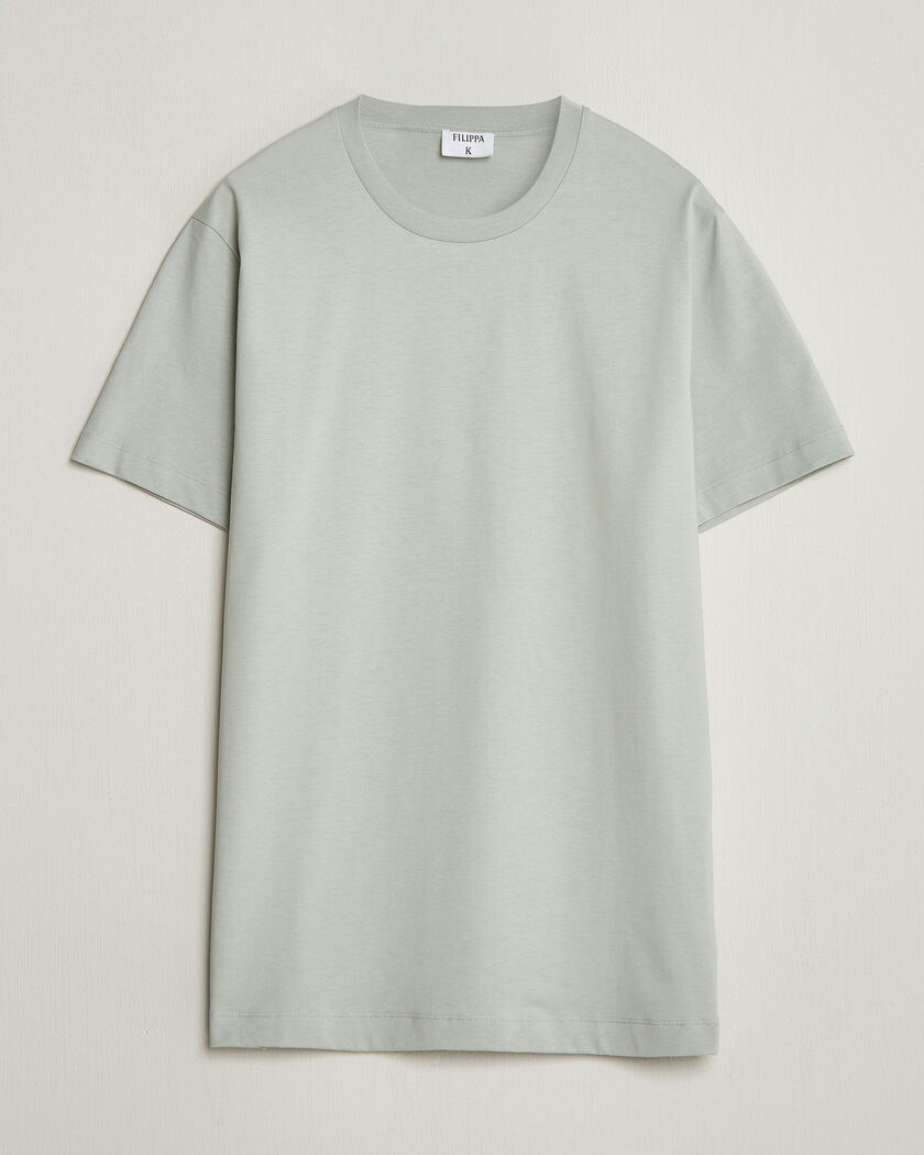 Filippa K Filip Crew Neck T-Shirt Silver Grey – Harmaa