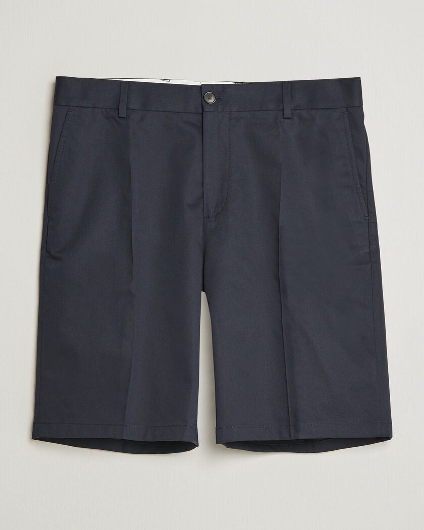 Filippa K Tailored Cotton Chino Shorts Navy – Sininen