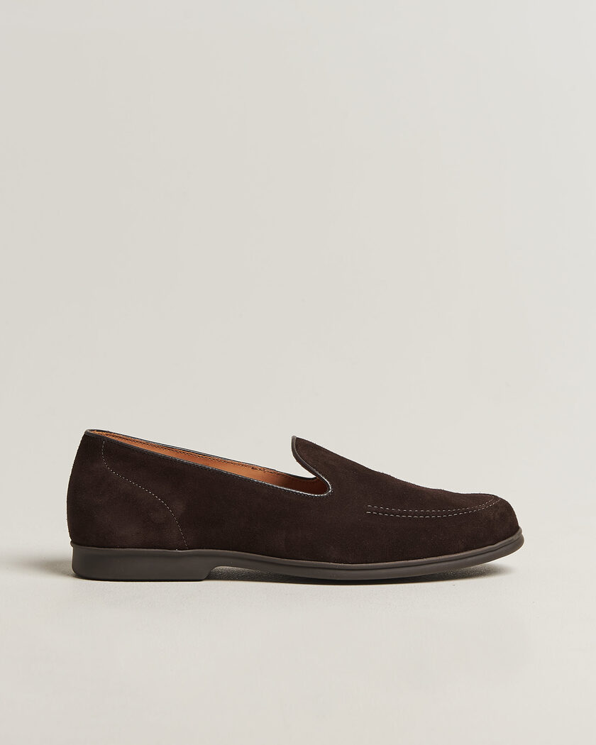 Myrqvist Brännö II Loafers Dark Brown Suede – Ruskea
