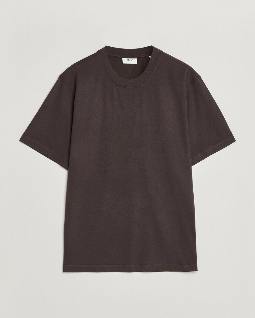 NN07 Adam Crew Neck T-Shirt Dusky Port – Ruskea