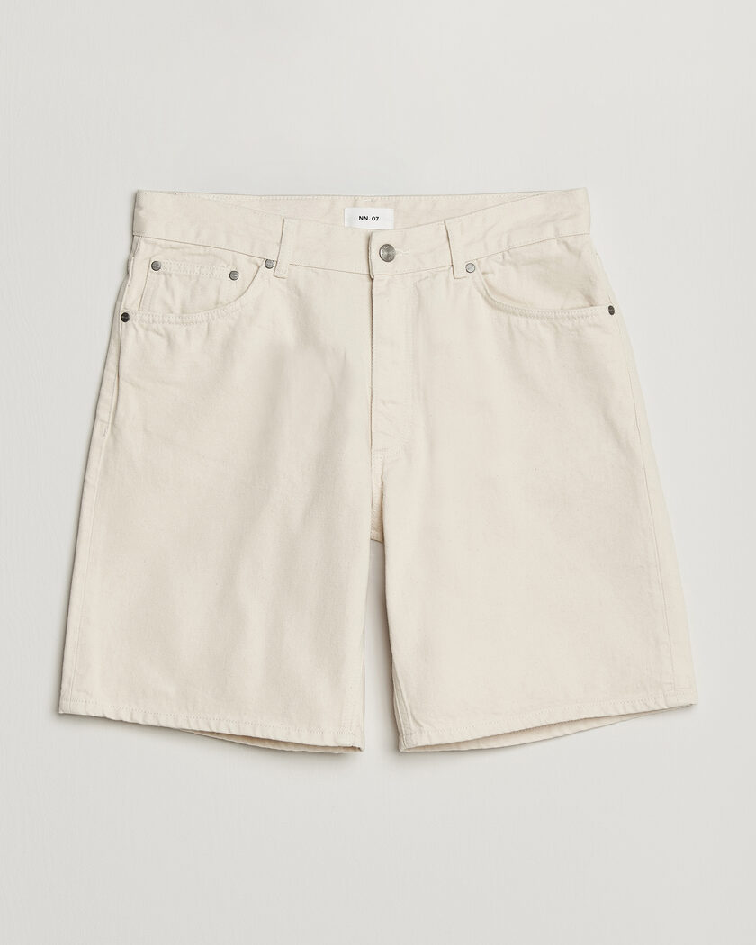 NN07 Otis Denim Shorts Ecru – Valkoinen