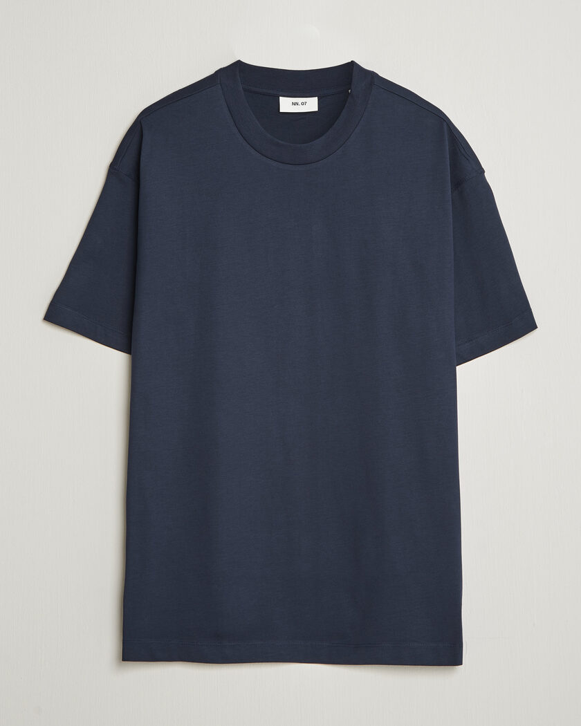 NN07 Lionel Suvin Cotton Crew Neck T-Shirt Navy Blue – Sininen