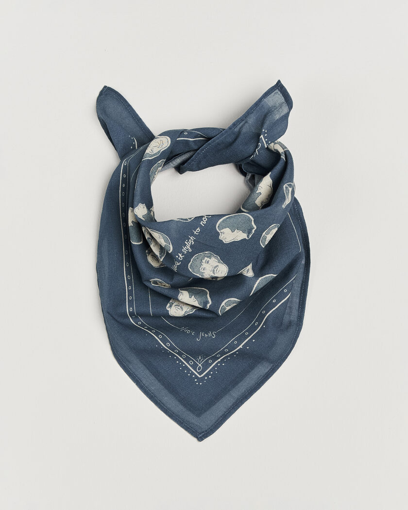Nudie Jeans Ingrid OG Line-Up Bandana Blue – Sininen