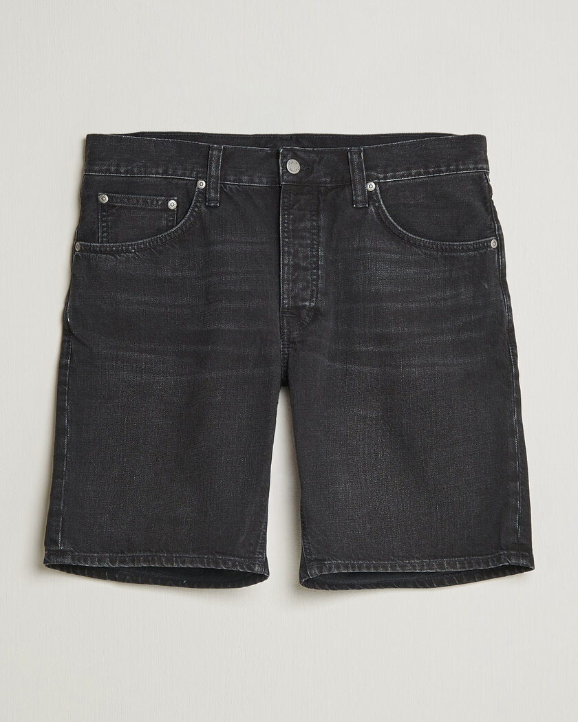 Nudie Jeans Seth Denim Shorts Dune Black – Musta