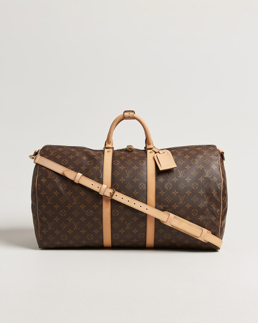 Louis Vuitton Pre-Owned Keepall 55 Bandouliére Monogram – Ruskea