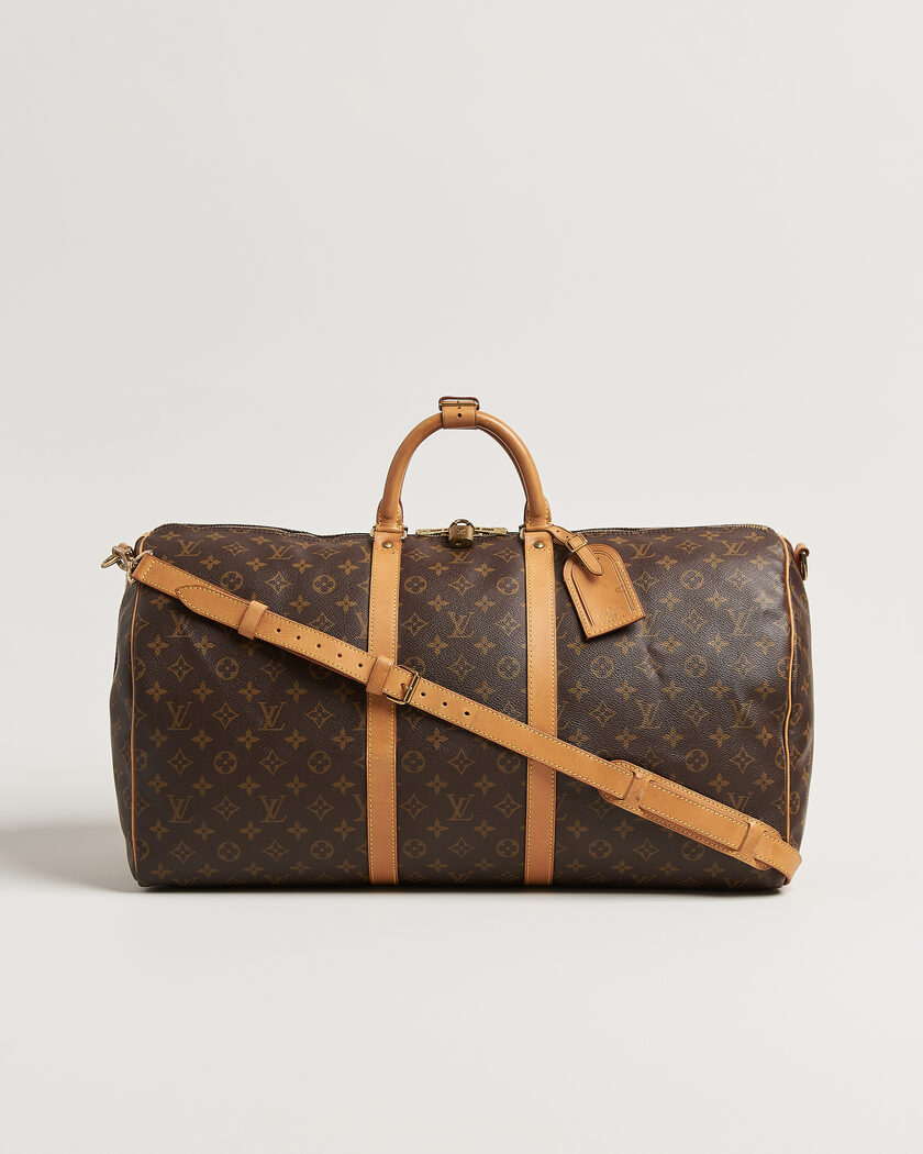 Louis Vuitton Pre-Owned Keepall 55 Bandouliére Monogram – Ruskea