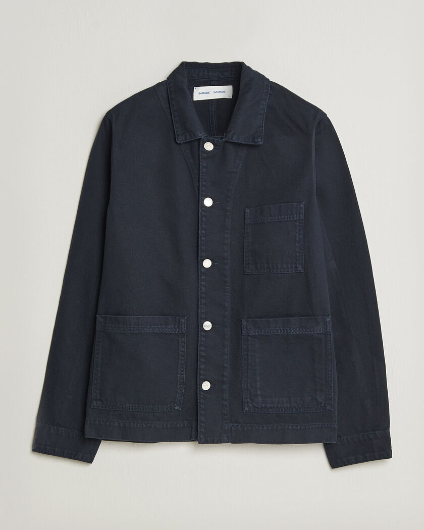 Samsøe Samsøe New Worker Overshirt Salute Navy – Sininen