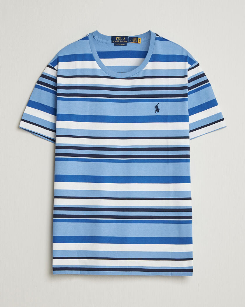 Polo Ralph Lauren Crew Neck Striped T-shirt Bristol Blue Multi – Monivärinen