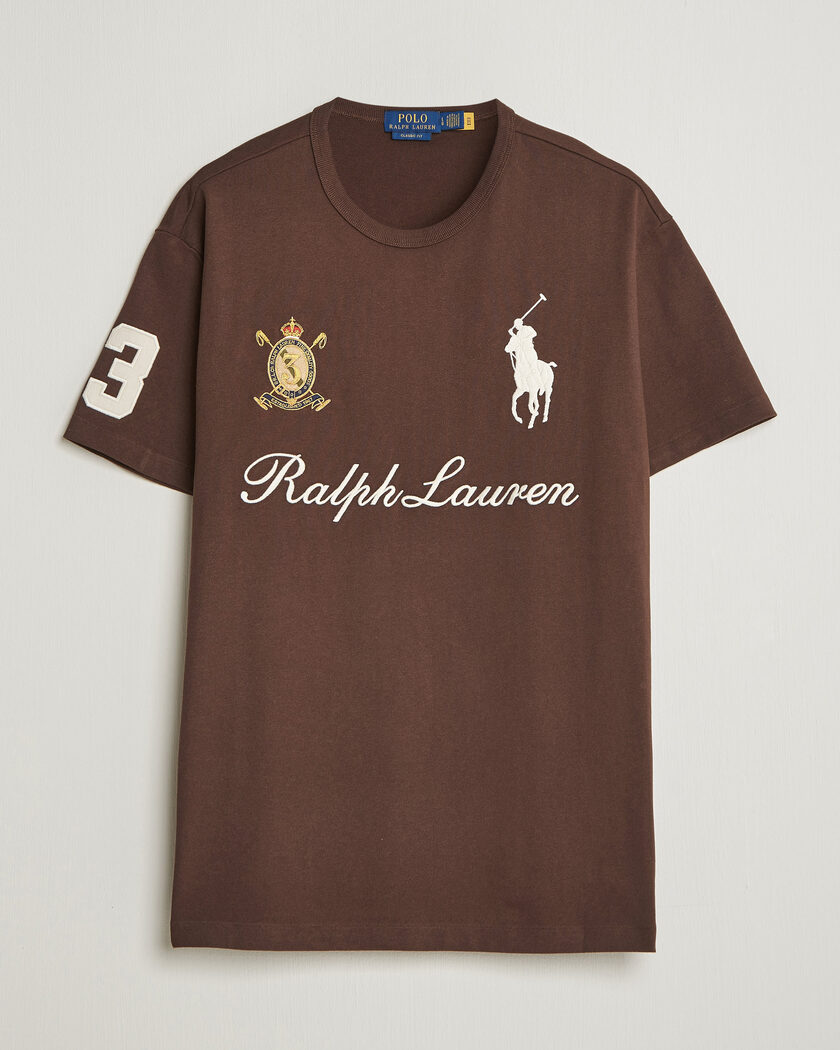 Polo Ralph Lauren Classic Fit Team T-shirt Nutmeg Brown – Ruskea