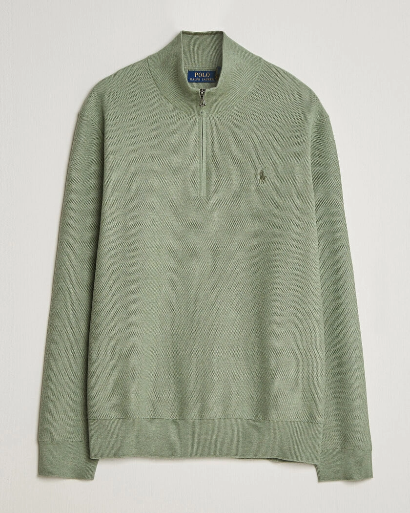 Polo Ralph Lauren Textured Half-Zip Fern Green Heather – Vihreä