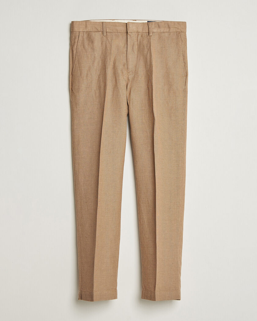 Polo Ralph Lauren Cotton/Linen Houndstooth Pants Vintage Khaki – Beige