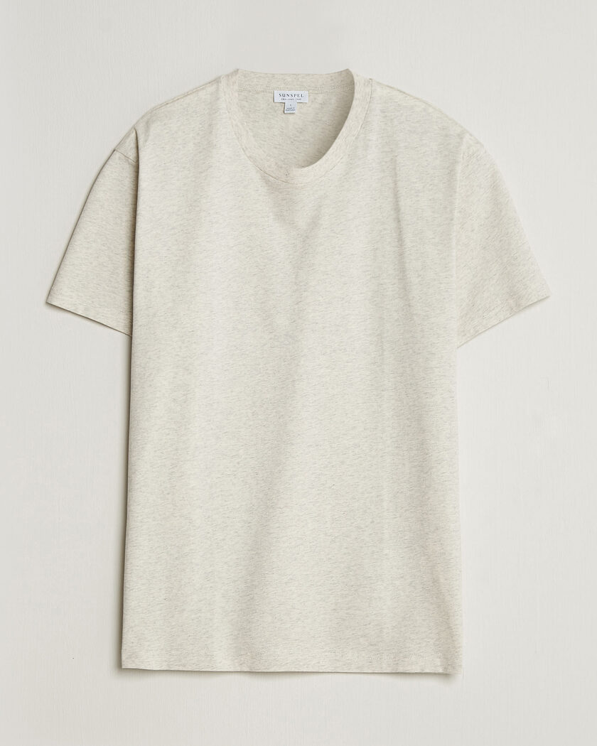 Sunspel Riviera Midweight T-Shirt Archive White – Valkoinen