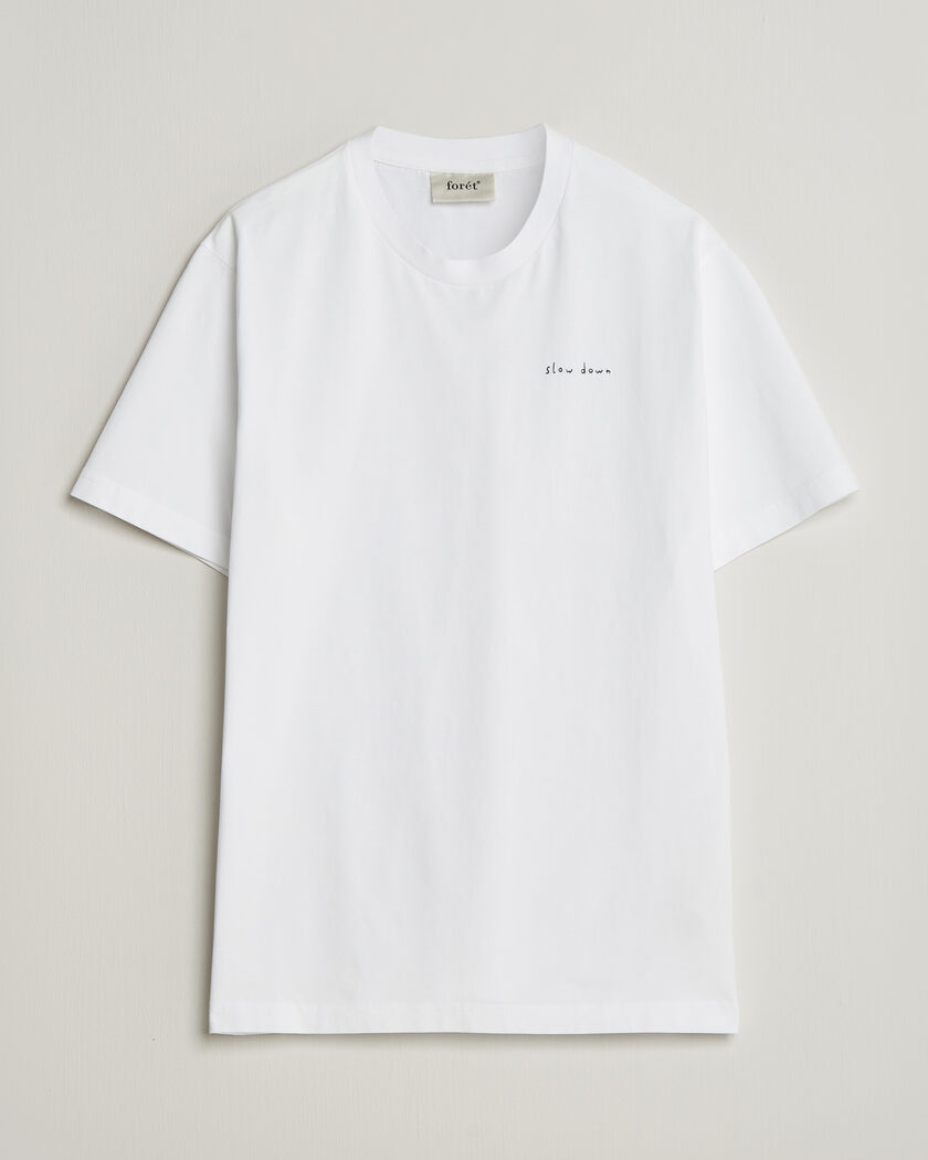 Forét Slow Down T-Shirt White – Valkoinen