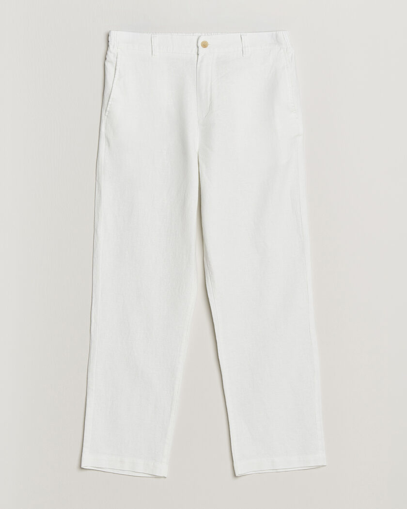LES DEUX Linen Comfort Suit Pants White – Valkoinen