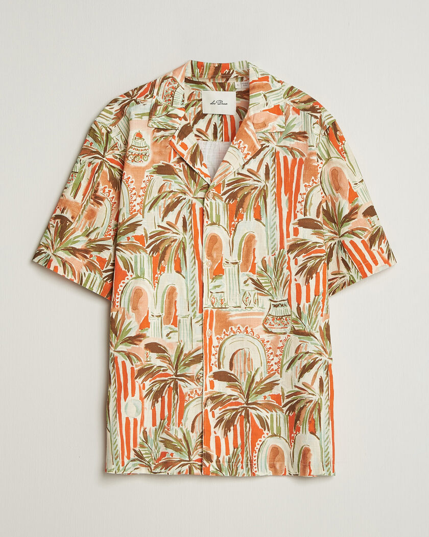 LES DEUX Palm AOP Short Sleeve Shirt Multi – Monivärinen