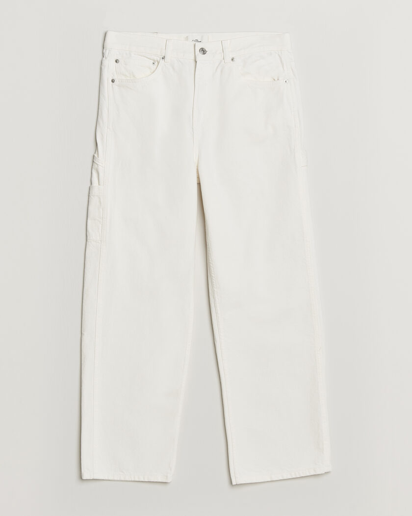 LES DEUX Carpenter Jeans Light Ivory – Valkoinen