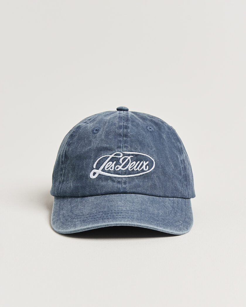 LES DEUX Logo Dad Cap Dark Denim Blue – Sininen