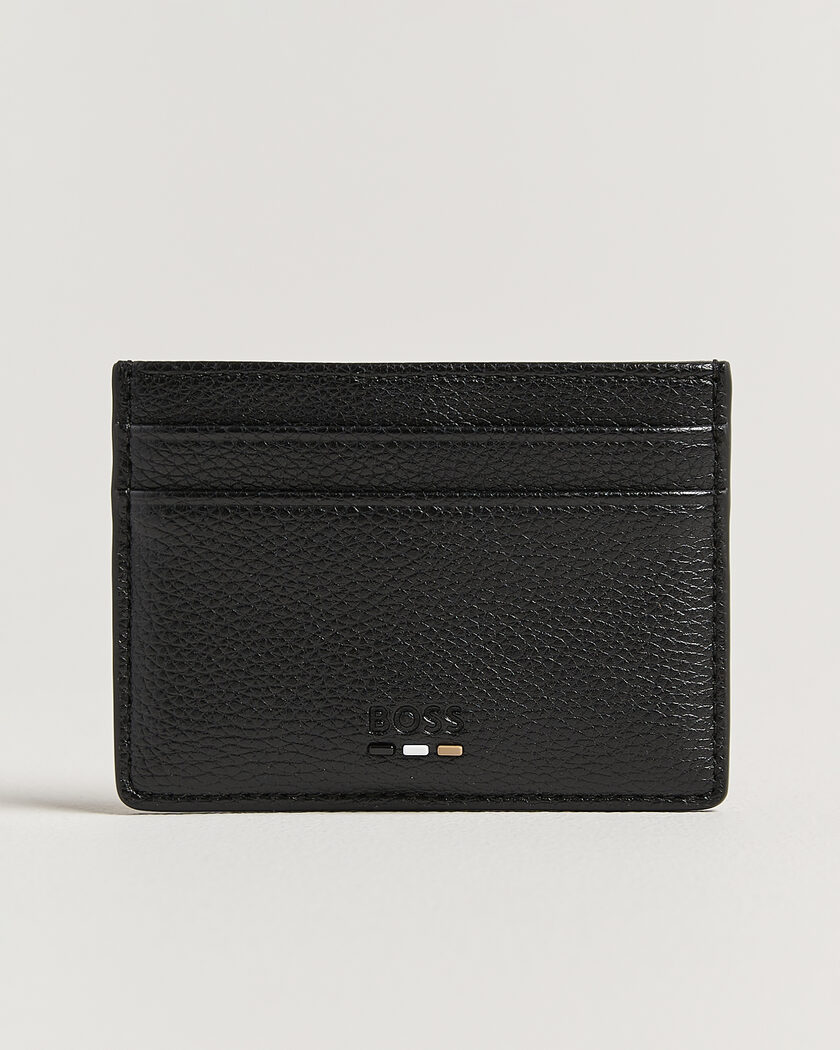 BOSS BLACK Ray Leather Card Holder Black – Musta