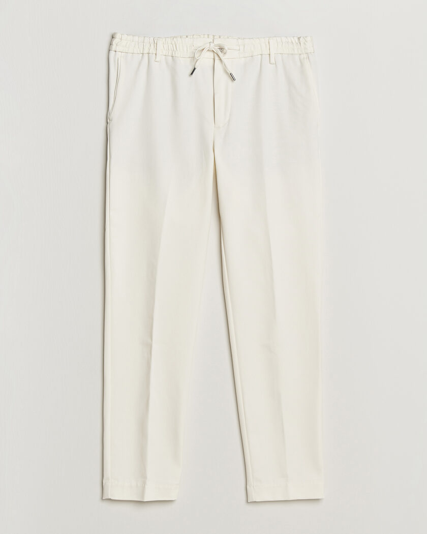 BOSS BLACK Kane Drawstring Trousers Open White – Valkoinen