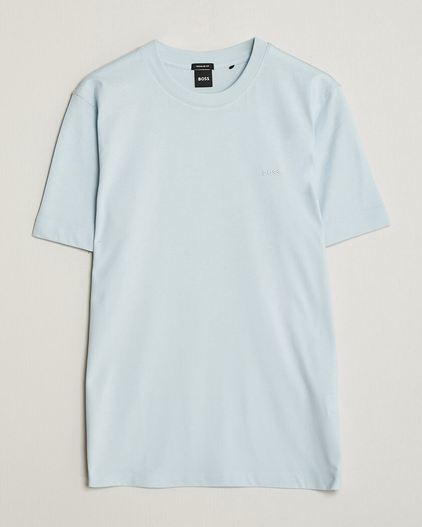 BOSS BLACK Thompson Crew Neck T-Shirt Open Blue – Sininen