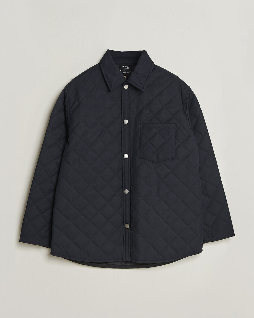 A.P.C. Georges Quilted Jacket Dark Navy – Sininen