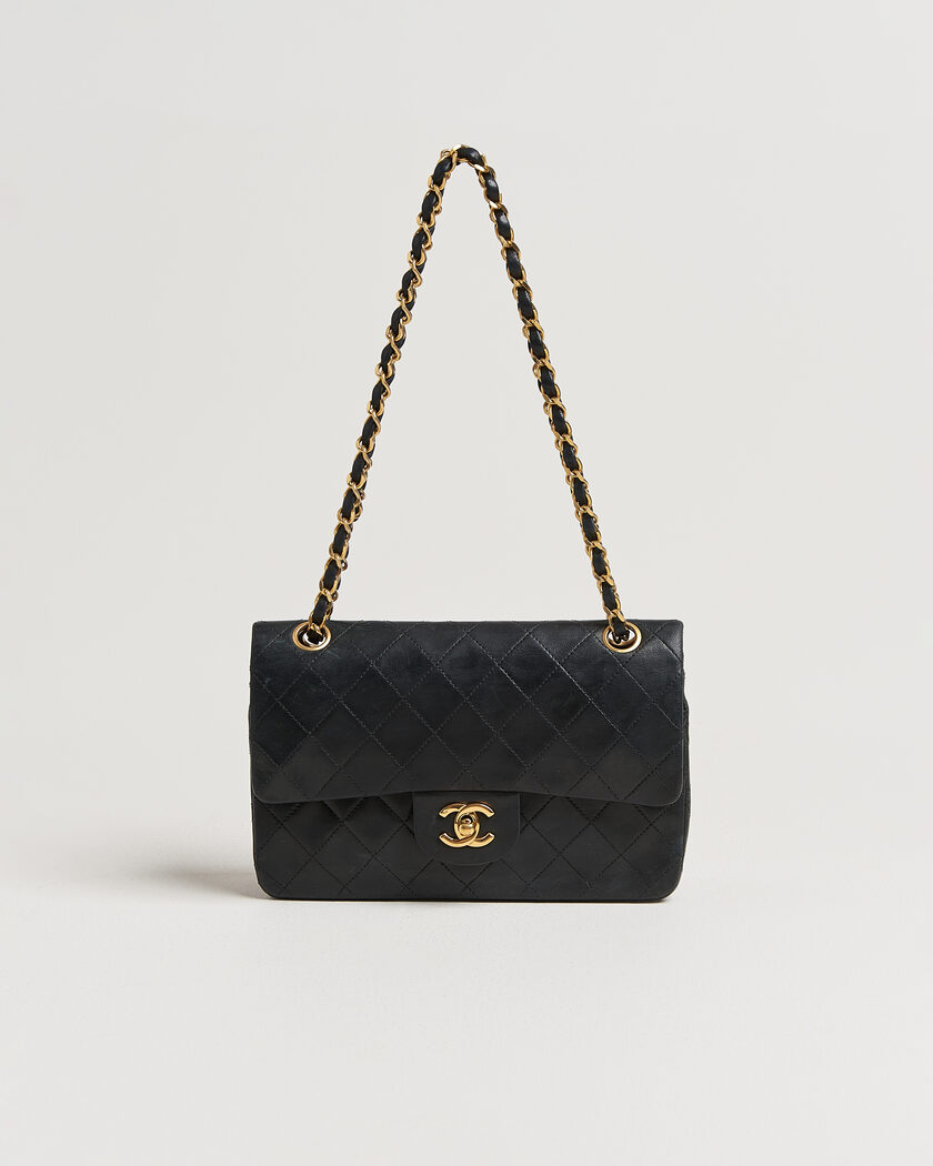 Chanel Pre-Owned Classic Small Double Flap Bag Black – Musta