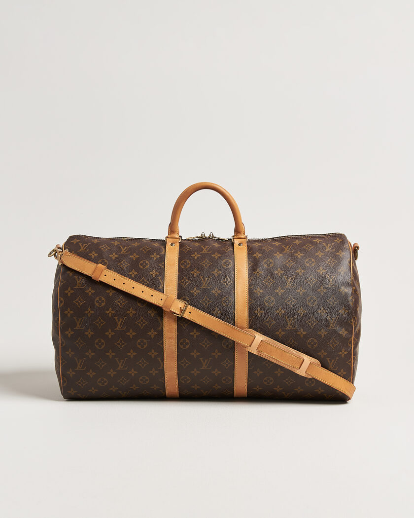 Louis Vuitton Pre-Owned Keepall 55 Bandouliére Monogram – Ruskea