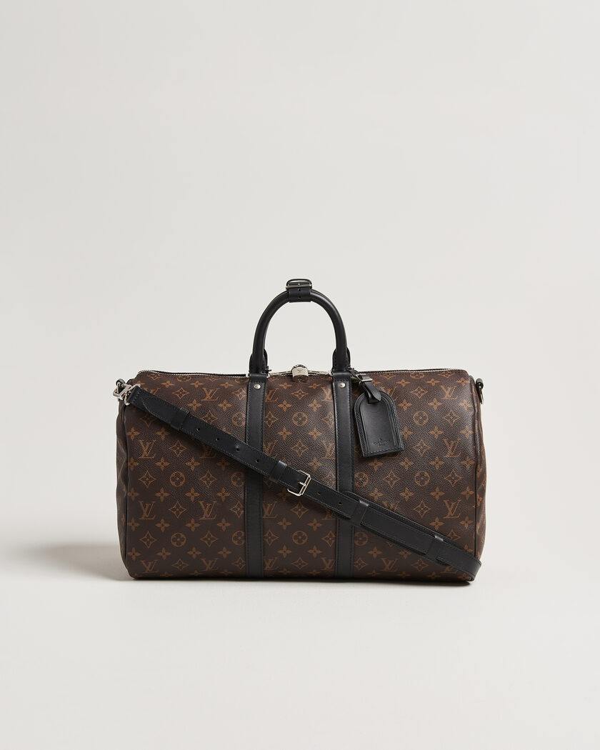 Louis Vuitton Pre-Owned Keepall 45 Bandouliére Monogram Macassar – Ruskea