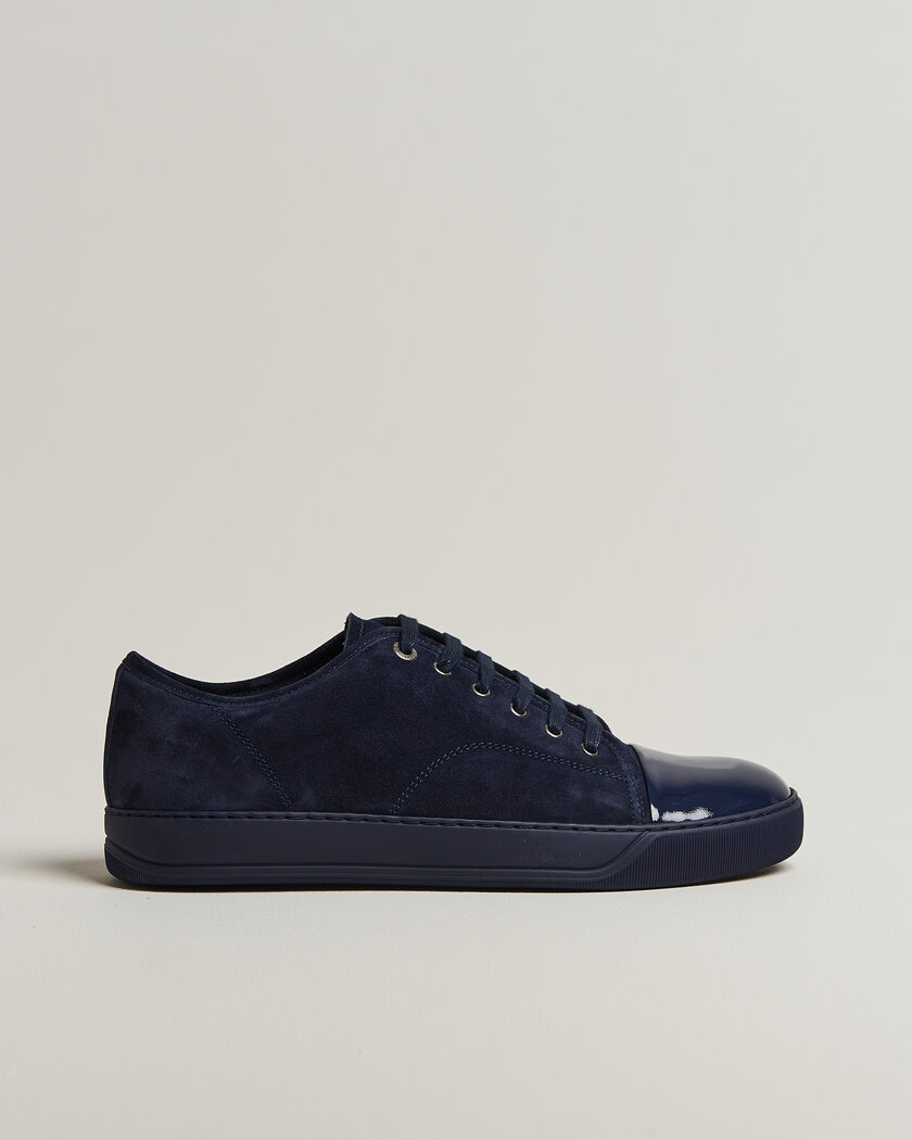 Lanvin DBB1 Patent Cap Toe Sneakers Navy/Navy – Sininen