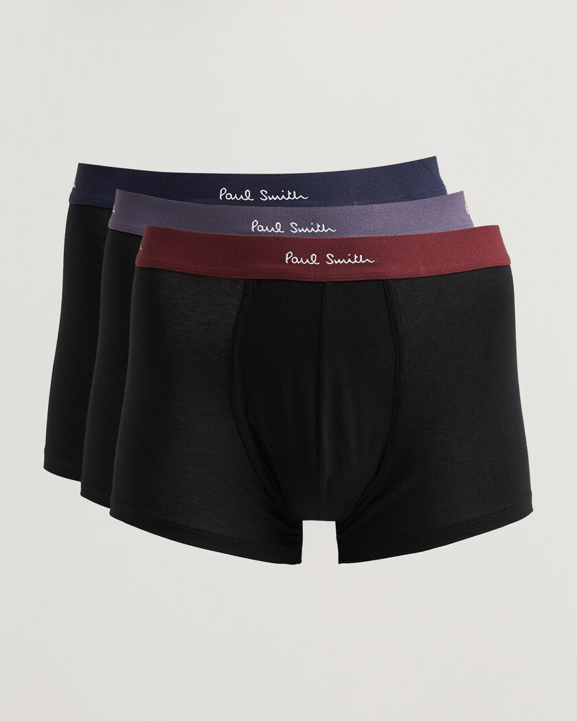 Paul Smith 3-Pack Trunk Black – Musta