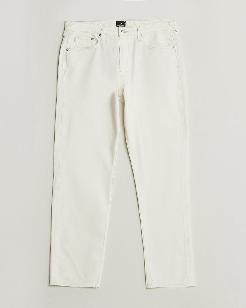PS Paul Smith Relaxed Tapered Fit Jeans Off White – Valkoinen