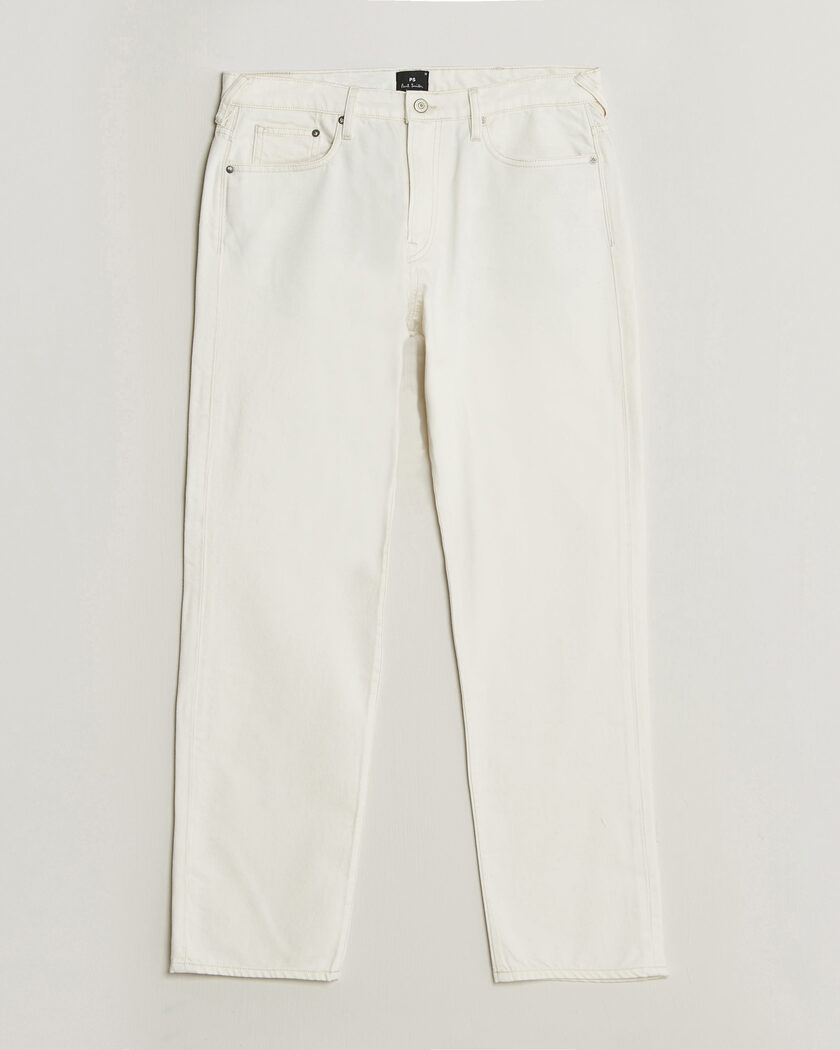 PS Paul Smith Relaxed Tapered Fit Jeans Off White – Valkoinen