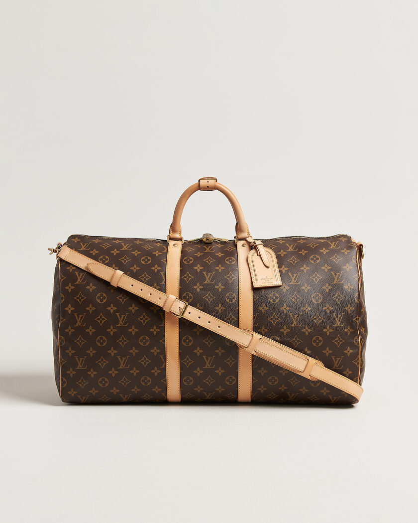 Louis Vuitton Pre-Owned Keepall 55 Bandouliére Monogram – Ruskea